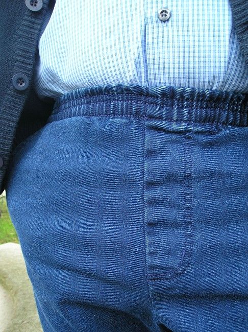 pantalon jean sénior taille élastiquée