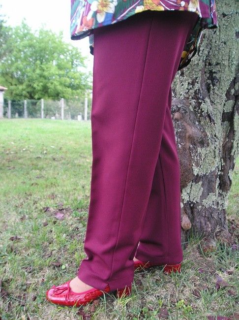 pantalon femme taille élastiquée