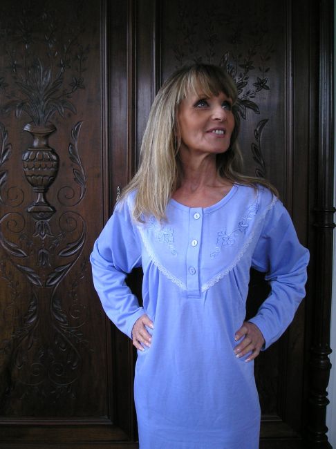chemise de nuit chaude personne âgée