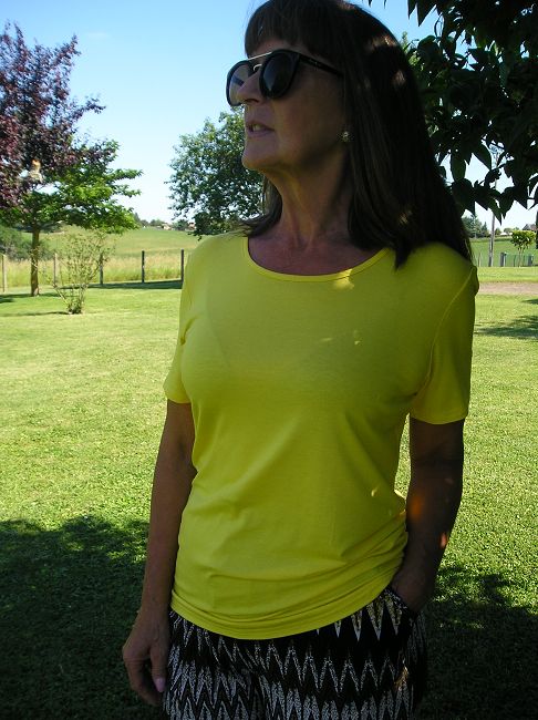 tee-shirt manches courtes femme sénior