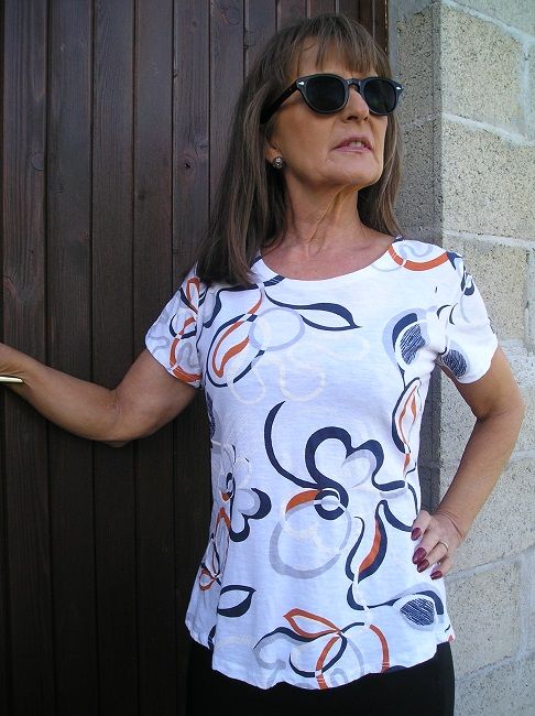 tee-shirt col rond printemps-été 3ème âge