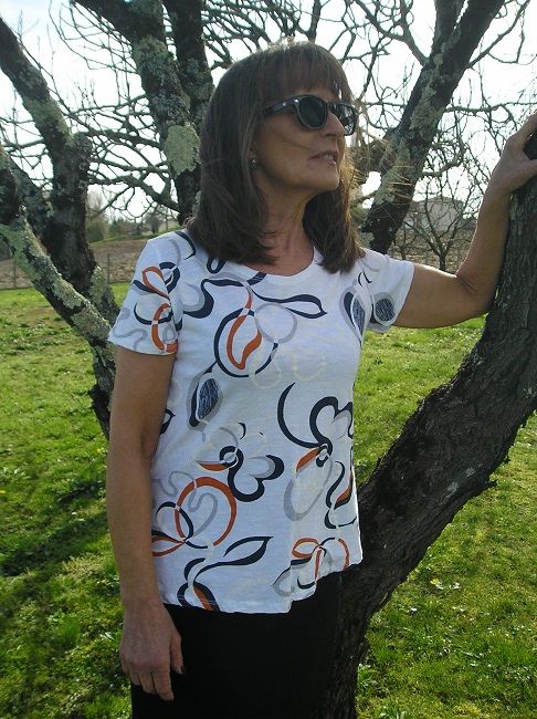 tee-shirt col rond printemps-été 3ème âge