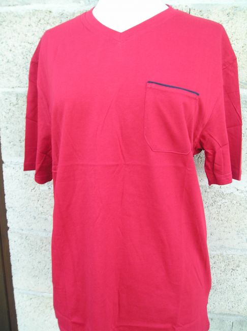 tee-shirt rouge uni sénior