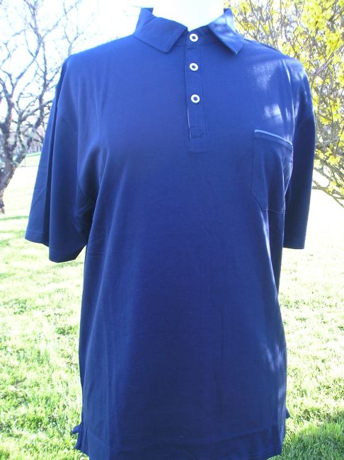 polo uni marine sénior