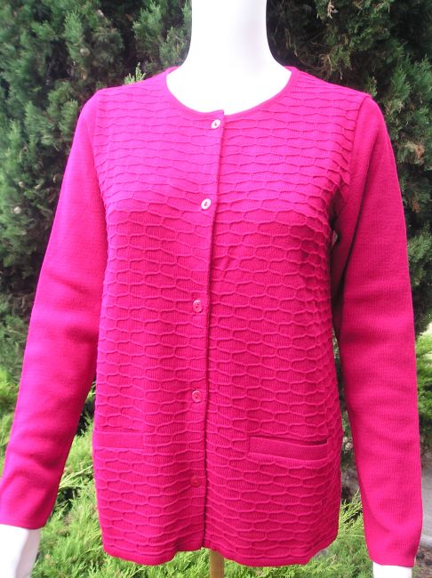 cardigan rouge sénior