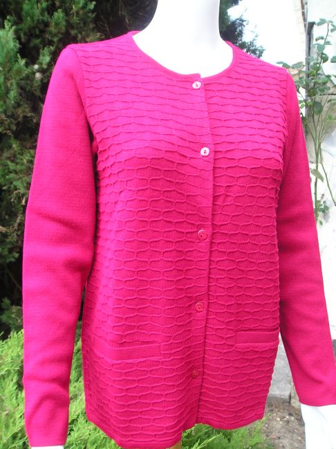 cardigan rouge sénior