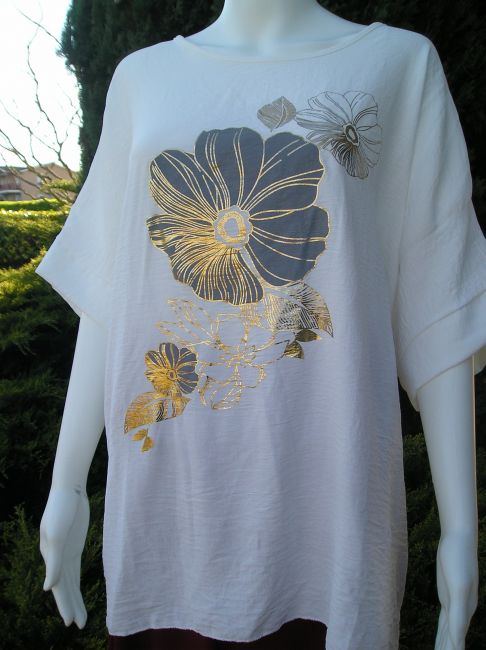 tunique imprimée personne âgée