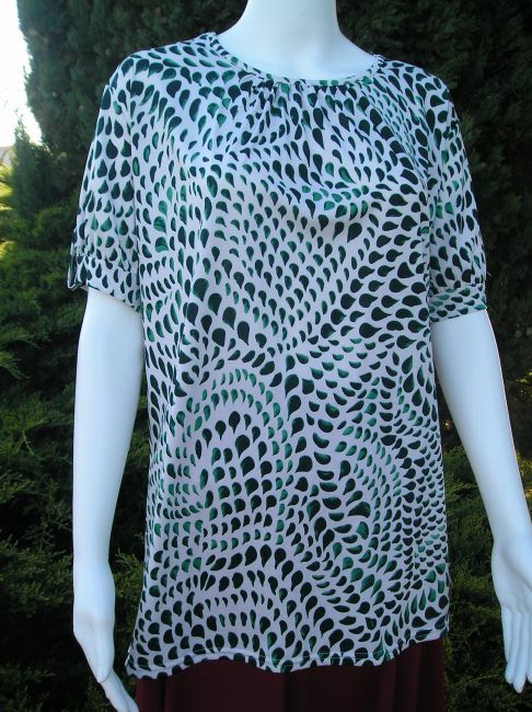 tunique imprimée personne âgée