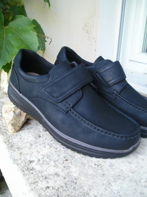 mocassin noir sénior