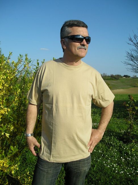 tee-shirt uni manches courtes 100% coton